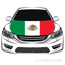 De World Cup Mexico Vlag Auto Kap vlag 3.3X5FT Hoge elastische stof